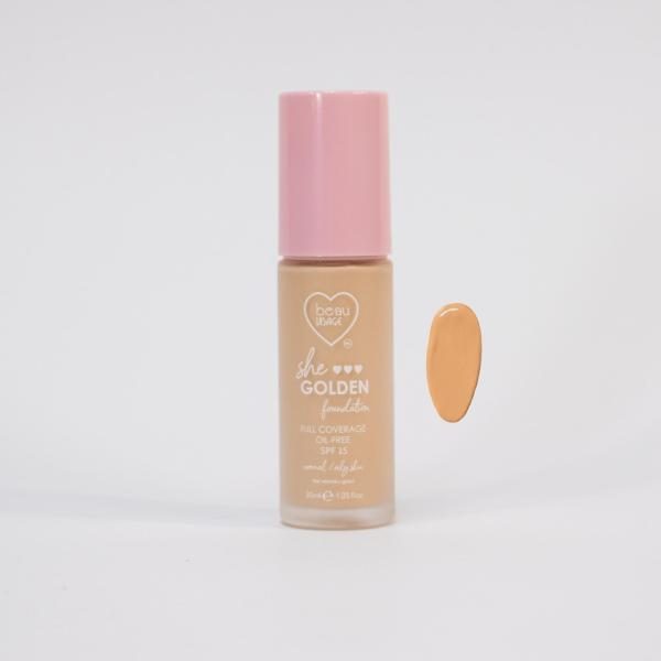 BASE LÍQUIDA SHE GOLD BEAU VISAGE TONO 1