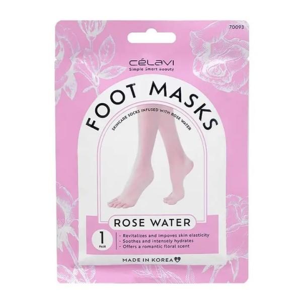 MASCARILLAS PARA PIES AGUA DE ROSAS CELAI