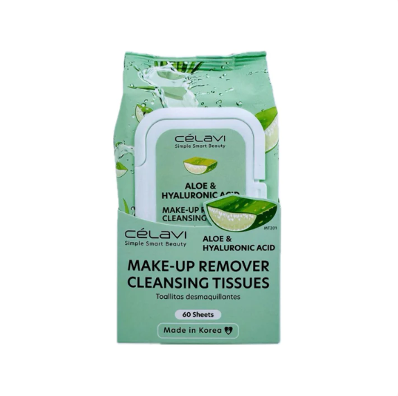 TOALLAS DESMAQUILLANTES ALOE ERA Y ACIDO HYALURONICO CELAI