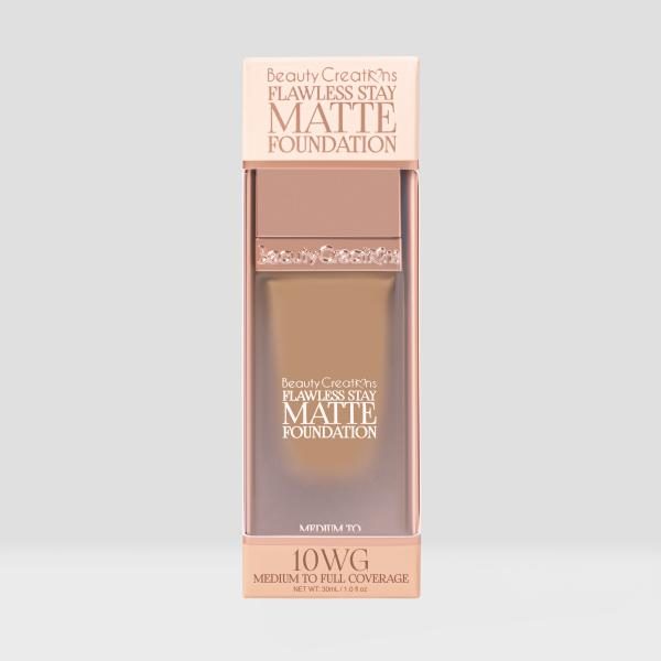 BASE LIQUIDA FLAWLESS STAY MATTE FOUNDATION BEAUTY CREATIONS