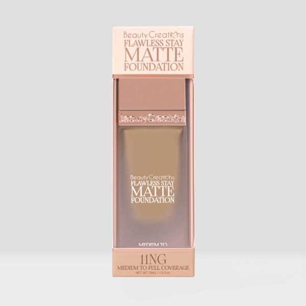 BASE LIQUIDA FLAWLESS STAY MATTE FOUNDATION BEAUTY CREATIONS