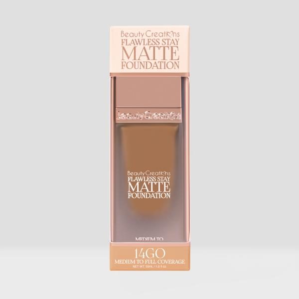BASE LIQUIDA FLAWLESS STAY MATTE FOUNDATION BEAUTY CREATIONS