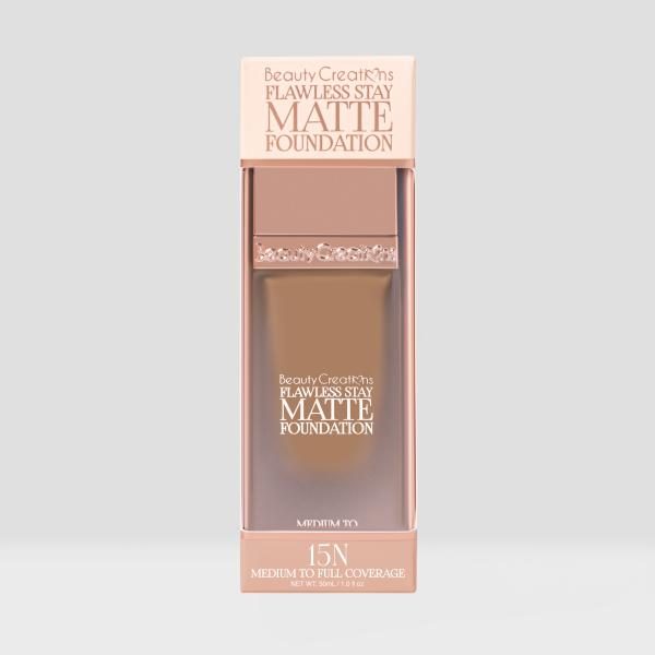 BASE LIQUIDA FLAWLESS STAY MATTE FOUNDATION BEAUTY CREATIONS