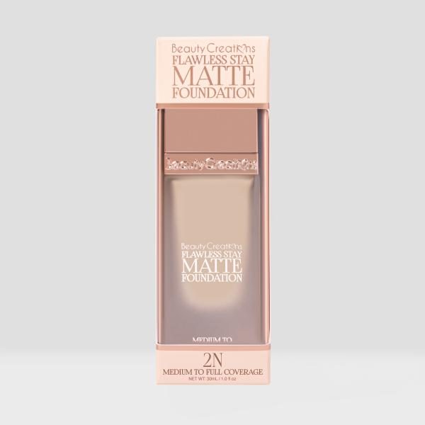 BASE LIQUIDA FLAWLESS STAY MATTE FOUNDATION BEAUTY CREATIONS
