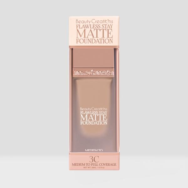 BASE LIQUIDA FLAWLESS STAY MATTE FOUNDATION BEAUTY CREATIONS