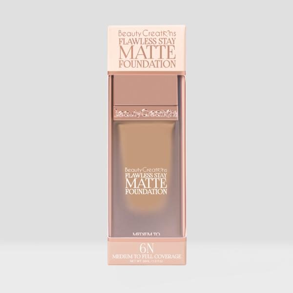 BASE LIQUIDA FLAWLESS STAY MATTE FOUNDATION BEAUTY CREATIONS