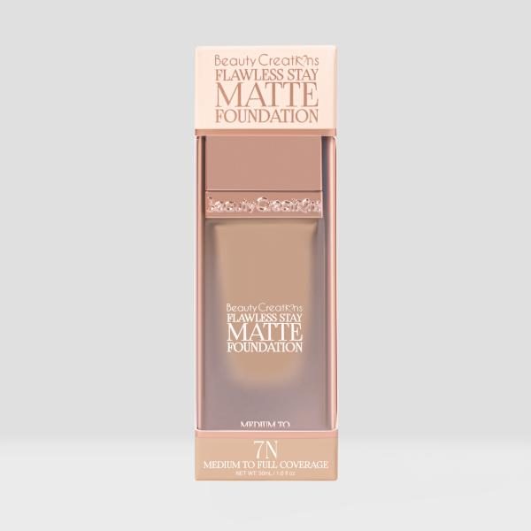 BASE LIQUIDA FLAWLESS STAY MATTE FOUNDATION BEAUTY CREATIONS