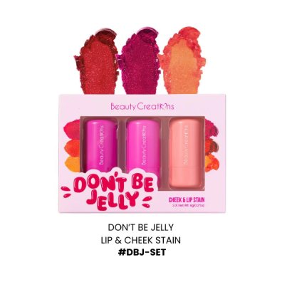 LABIAL DONT BE JELLY CHEEK & LIP STAIN X 3 SET BEAUTY CREATIONS