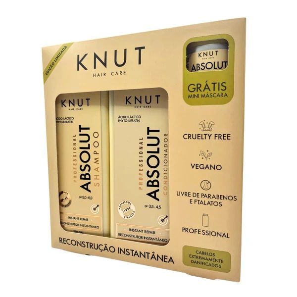 KIT PRESENTE SHAMPOO Y ACONDICIONADOR + MASCARILLA ABSOLUT KNUT