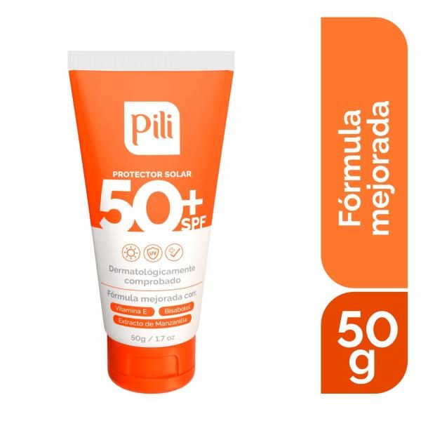 BLOQUEADOR SOLAR SUNSCREEN FPS 50+ PILI