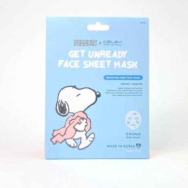 MASCARILLA FACIAL RETINOL+PEPTIDE PEANUTS SNOOPY CELAVI