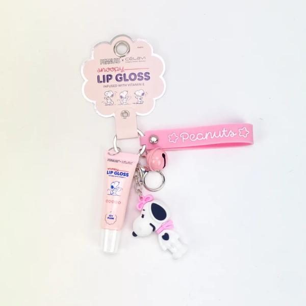 BRILLO LABIAL CON LLAVERO PEANUTS SNOOPY CELAVI