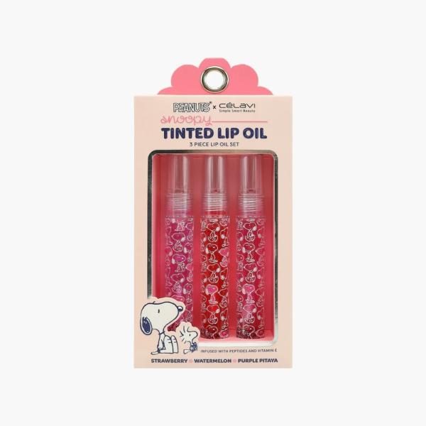 SET DE BRILLO DE LABIOS PEANUTS SNOOPY CELAVI