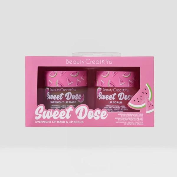 MÁSCARA LABIAL NOCTURNA Y EXFOLIANTE LABIAL SWEET DOSE WATERMELON BEAUTY CREATIONS