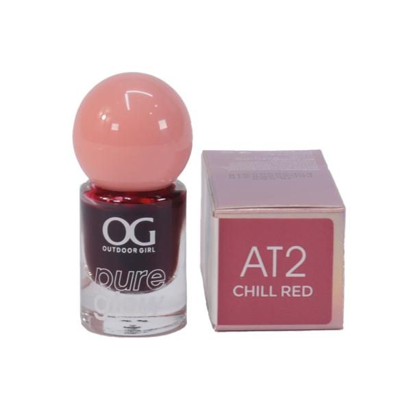 TINTA DE LABIOS AQUA PURE GLOW CHILL RED OG COSMETICS
