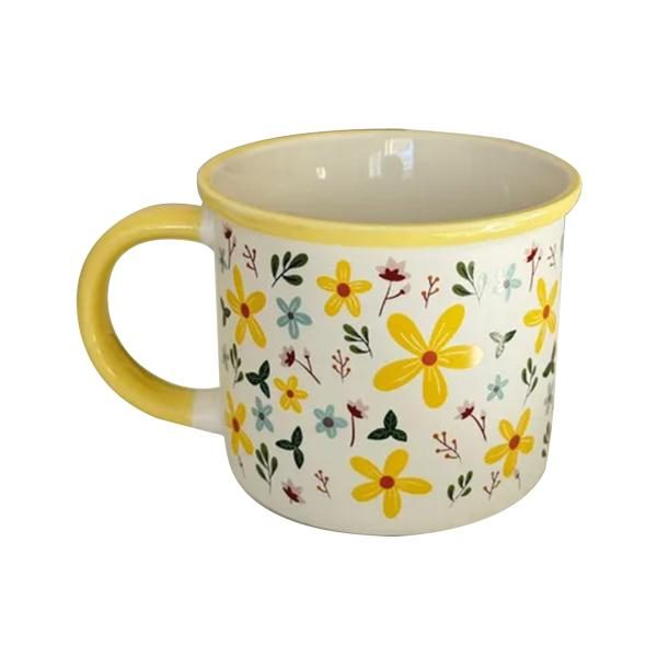 VASO CERAMICA CON DECORACIÓN