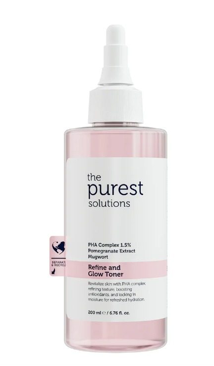 TONICO FACIAL REFINE & GLOW TONER PHA COMPLEX 1.5% + POMEGRANATE EXTRACT MUGWORT THE PUREST