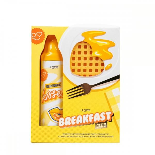 SET GEL DE DUCHA Y ESPONJA BAÑO BREAKFAST CLUB I LOVE