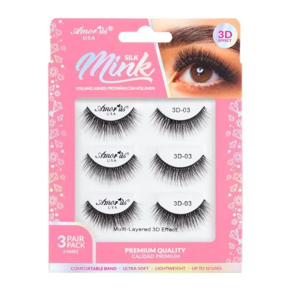 3 PAIR PACK 3D FAUX MINK LASH - 03
