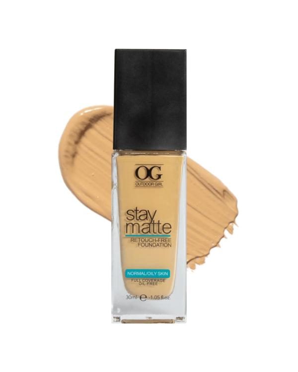BASE LIQUIDA MATTE RE-TOUCHING PURE BEIGE OG COSMETICS