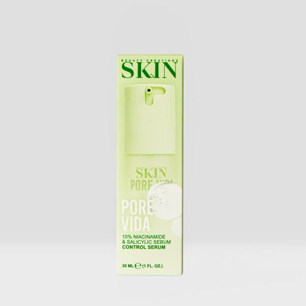 SERUM FACIAL NIACINAMIDE 10% & ACIDO SALICYLICO 1.9% PORE VIDA BEAUTY CREATIONS