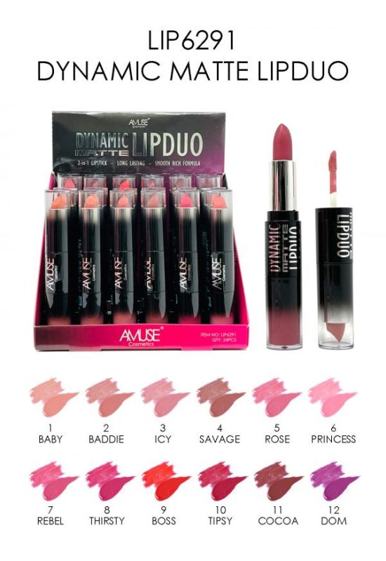 LABIAL EN BARRA AMUSE DYNAMIC MATTE LIPDUO