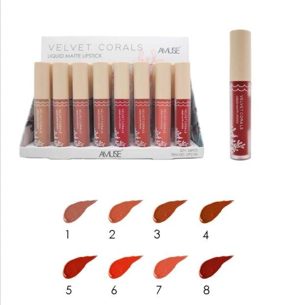 LABIAL LIQUIDO MATTE AMUSE VELVET CORALS