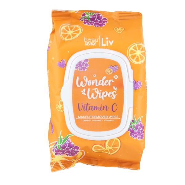 TOALLAS DESMAQUILLANTES GRAPE+ORANGE+VITAMINA C BEAU VISAGE
