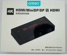 ADAPTADOR HDMI MINI DISPLAY PORT DISPLAY PORT A HDMI TIPO B OTN-7589 ONTEN