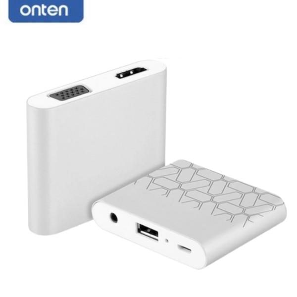 ADAPTADOR REPRODUCTOR DE PANTALLA HD MOVIL JACK 3.5MM+1 USB 3.0+HDMI HEMBRA+VGA HEMBRA OTN-9167