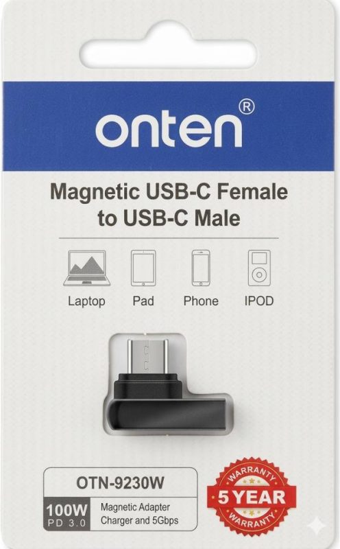 ADAPTADOR MAGNETICO USB TIPO C OTN-9230W ONTEN