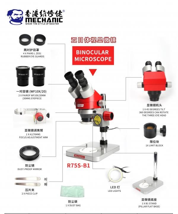 Microscopio MECHANIC R75S-B1 Binocular