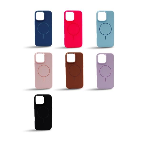 Silicon Magsafe iPhone 16 PLUS Colores Varios