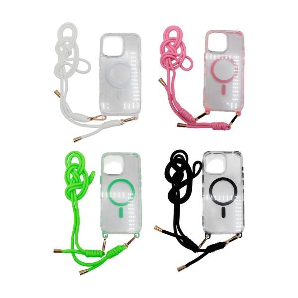 Silicon Borde Color Con Correa Iphone 17 Pro Max/ 18 Pro Max