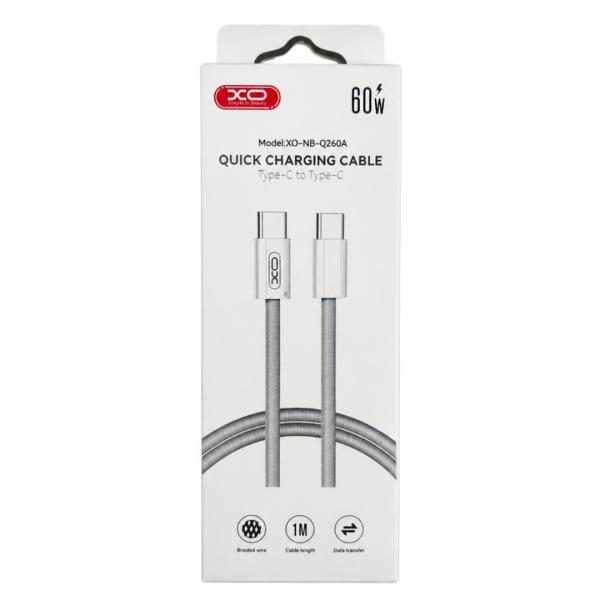 Cable XO NB-Q260A 60w Tipo C a Tipo C 1 metro