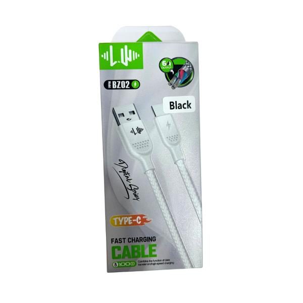 Cable BZ02 USB a Tipo C Negro